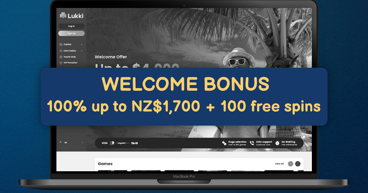 Lukki Casino New Zealand - Fast Payout Pokies & Live Casino Bonuses